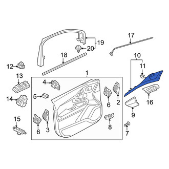Volvo OE - Rear Right Door Trim Molding