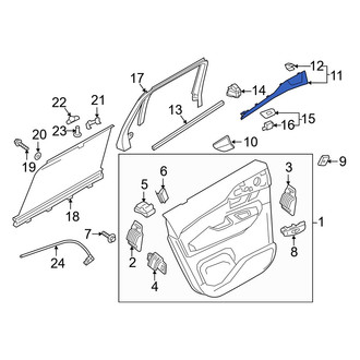 Volvo OE - Rear Right Door Trim Molding