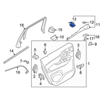 Volvo OE - Door Trim Molding Clip