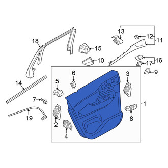 Volvo OE - Rear Left Inner Door Interior Trim Panel