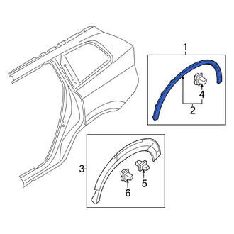 Volvo OE - Front Left Wheel Arch Molding