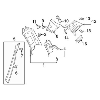 Volvo OE - Quarter Panel - Interior Trim (Upper)