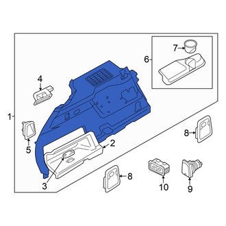 Volvo OE - Rear Left Lower Interior Quarter Panel Trim Panel