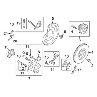 Volvo OE - Rear Suspension - Brake Components (FWD)
