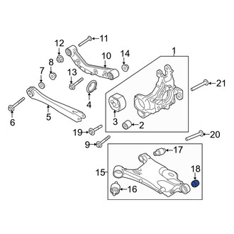 Volvo OE - Rear Lower Rear Outer Suspension Control Arm Bushing