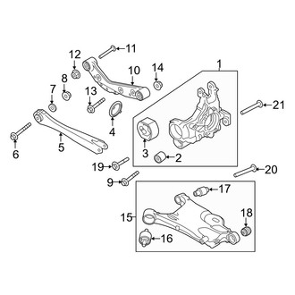 Volvo OE - Rear Suspension - Suspension Components (T8 Excellence / T8 Inscription / T8 R-Design)
