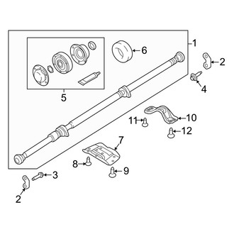 Volvo OE - Rear Suspension - Drive Shaft (T5 Momentum / T5 R-Design / T6 Inscription / T6 Momentum / T6 R-Design AWD)