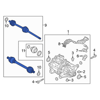 Volvo OE - Front Left CV Axle Assembly