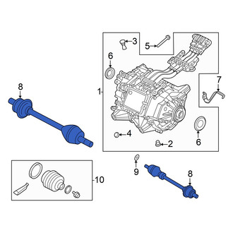 Volvo OE - Rear Left CV Axle Assembly