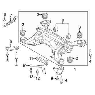 Volvo OE - Rear Suspension - Suspension Mounting (T5 Momentum / T5 R-Design / T6 Inscription / T6 Momentum / T6 R-Design AWD)