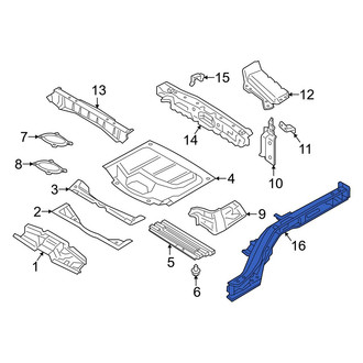 Volvo OE - Rear Right Floor Side Rail