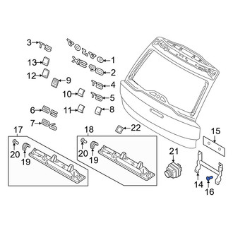 Volvo OE - License Plate Bracket Screw