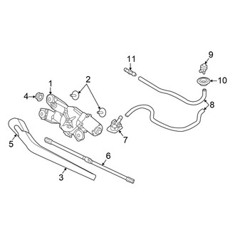 Volvo OE - Lift Gate - Wiper & Washer Components (From CH# 348733)