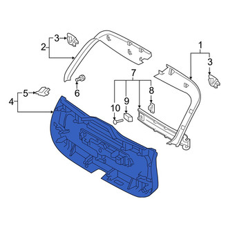 Volvo OE - Rear Lower Liftgate Trim
