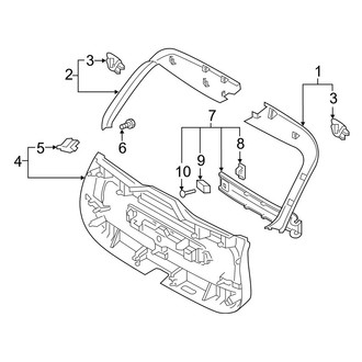 Volvo OE - Lift Gate - Interior Trim