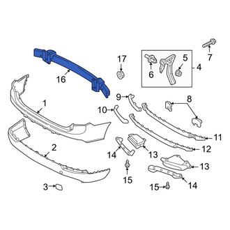 Volvo OE - Rear Bumper Impact Bar