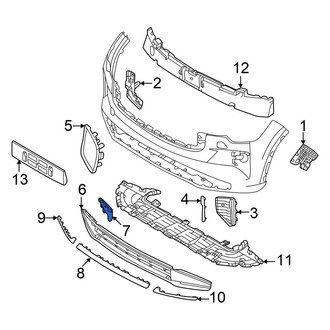Volvo OE - Front Center Right Grille Molding