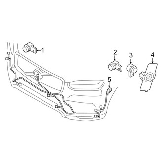 Volvo OE - Front Bumper - Bumper & Components (To CH# 348732, W/O Dark Theme, Sensors and Wiring), (T5 Momentum / T6 Inscription / T6 Momentum / T8 Inscription / T8 Momentum)