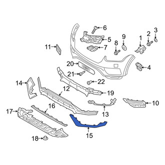 Volvo OE - Front Left Grille Molding