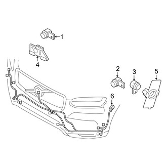 Volvo OE - Front Bumper - Bumper & Components (With Dark Theme, Sensors and Wiring)