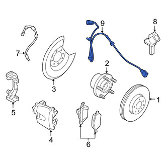 Volvo OE - Front ABS Wheel Speed Sensor Wiring Harness