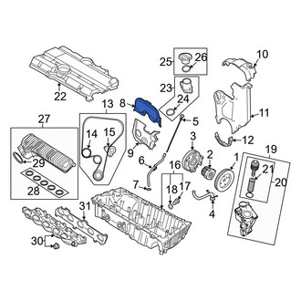 Volvo OE - Lower Engine Timing Cover