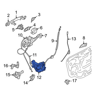 Volvo OE - Front Left Door Latch Assembly