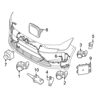 Volvo OE - Front Bumper - Electrical Components