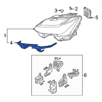Volvo OE - Left Headlight Bracket