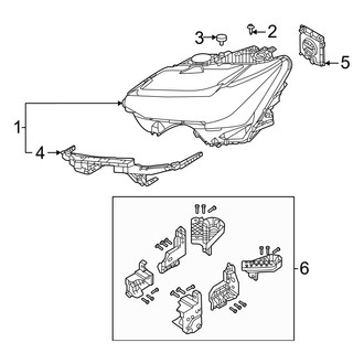 Volvo OE - Front Lamps - Headlamp Components