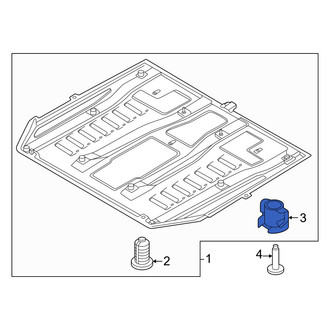 Volvo OE - Radiator Support Splash Shield Clip