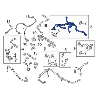 Volvo OE - Front Engine Coolant Pipe