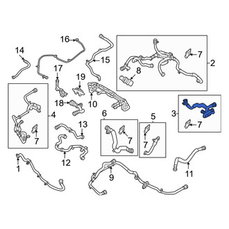 Volvo OE - Front Engine Coolant Pipe