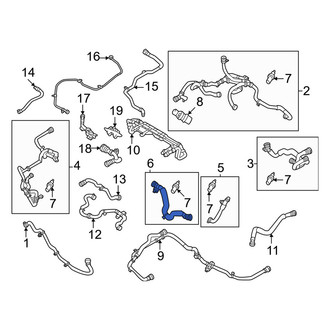 Volvo OE - Front Engine Coolant Pipe