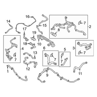 Volvo OE - Cooling - Coolant Lines (Front Drive Motor)