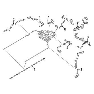 Volvo OE - Cooling - Coolant Lines (Rear Drive Motor)