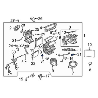 Volvo OE - Rear HVAC Air Inlet Door Actuator
