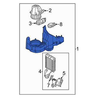 Volvo OE - Front HVAC Unit Case Assembly