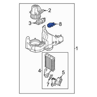 Volvo OE - Rear HVAC Air Inlet Door Actuator