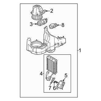 Volvo OE - Air Conditioner & Heater - Rear Evaporator