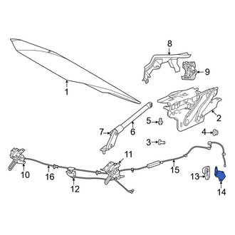 Volvo OE - Hood Release Handle Bracket