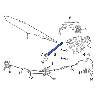 Volvo OE - Front Left Hood Lift Support