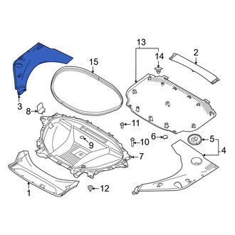 Volvo OE - Front Right Trunk Trim Panel