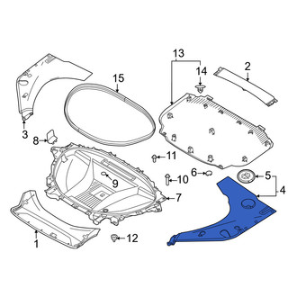 Volvo OE - Front Forward Trunk Trim Panel