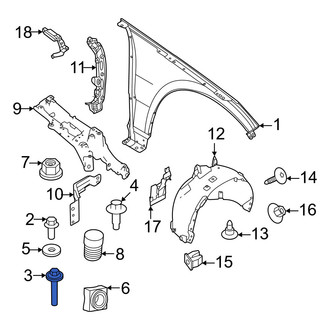 Volvo OE - Fender Bolt
