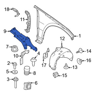 Volvo OE - Front Left Fender Bracket