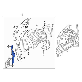 Volvo OE - Front Left Fender Apron Bracket