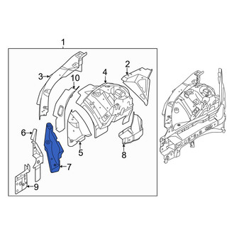 Volvo OE - Rear Left Fender Apron Bracket