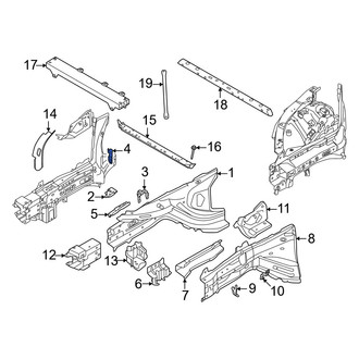 Volvo OE - Rear Left Frame Side Member Bracket