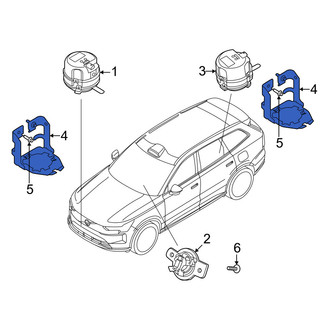 Volvo OE - Rear Hybrid & Electric Vehicle Sound Alert Speaker Bracket